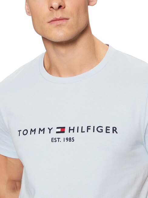 TH Kurz&auml;rmeliges T-Shirt mit Logodruck luftiges Blau - Herren-T-Shirts