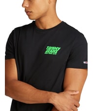 TOMMY HILFIGER TH JEANS Kurzarm-T-Shirt Schwarz - Herren-T-Shirts - 3