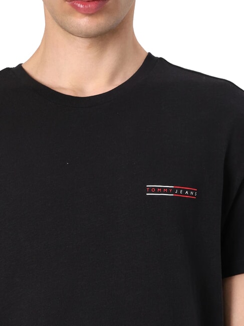 TH JEANS Kurz&auml;rmeliges T-Shirt mit Grafikprint Schwarz - Herren-T-Shirts