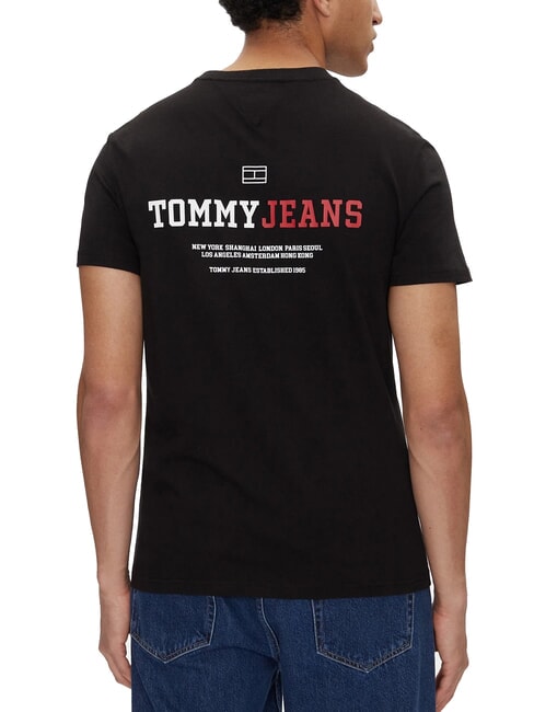 TH JEANS Kurz&auml;rmeliges T-Shirt mit Aufdruck Schwarz - Herren-T-Shirts