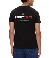 TOMMY HILFIGER TH JEANS Kurz&auml;rmeliges T-Shirt mit Aufdruck Schwarz - Herren-T-Shirts - 2