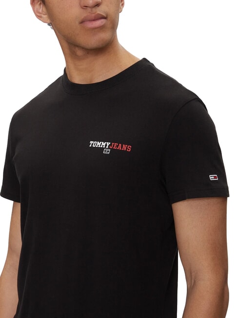 TH JEANS Kurz&auml;rmeliges T-Shirt mit Aufdruck Schwarz - Herren-T-Shirts