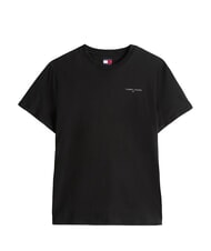 TOMMY HILFIGER TH JEANS Kurz&auml;rmeliges T-Shirt mit Logodruck Schwarz - Herren-T-Shirts - 4