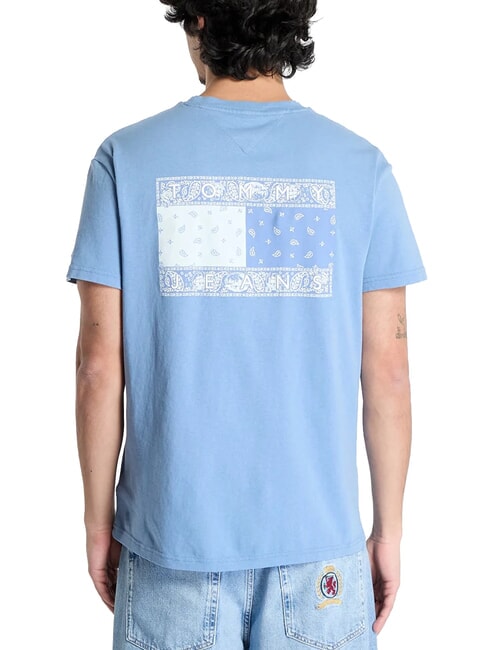 TH JEANS T-Shirt mit Paisley-Flaggenmuster Colorado-Blau - Herren-T-Shirts