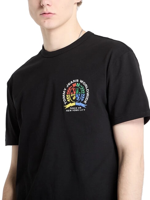 TH JEANS Kurzarm-T-Shirt in regul&auml;rer Passform Schwarz - Herren-T-Shirts