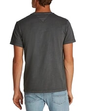 TOMMY HILFIGER TH JEANS Kurz&auml;rmeliges T-Shirt mit Tasche gewaschenes Schwarz - Herren-T-Shirts - 2