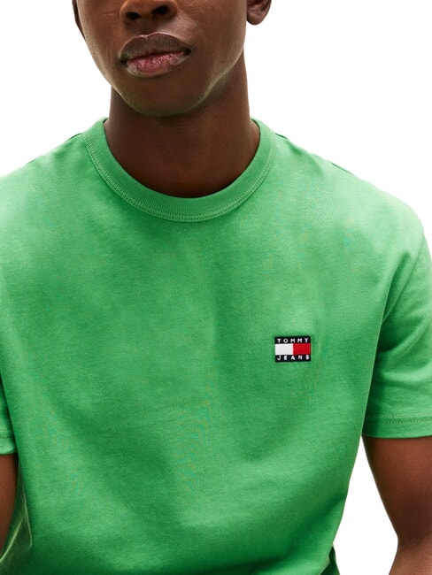 TH JEANS Kurz&auml;rmeliges T-Shirt mit Logostickerei K&uuml;stengr&uuml;n - Herren-T-Shirts