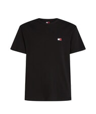 TOMMY HILFIGER TH JEANS Kurz&auml;rmeliges T-Shirt mit Logostickerei Schwarz - Herren-T-Shirts - 4