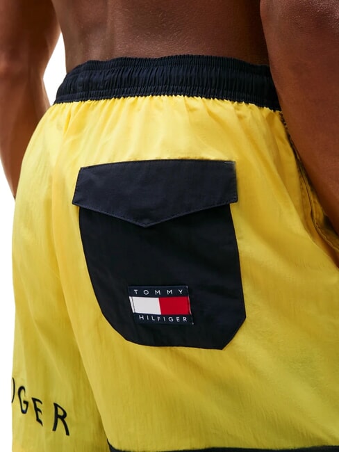 TH Kost&uuml;m mit Logodruck gelbe Ringelblume - Herrenbadehosen