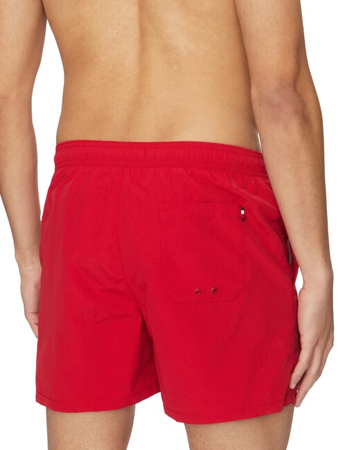 TH Badeboxershorts Mittelrot - Herrenbadehosen