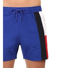 TOMMY HILFIGER TH Seitliche Flaggen-Schwimmboxer Keilblau - Herrenbadehosen - 3