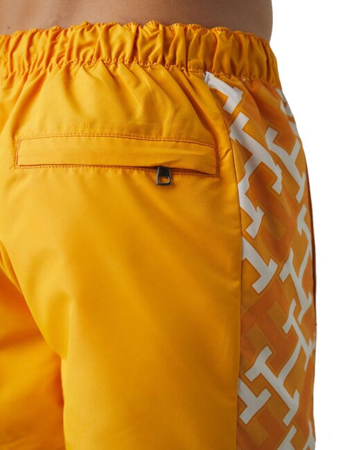 TH Kost&uuml;m mit seitlichen Monogrammb&auml;ndern Aprikoseeis/cremiges Wei&szlig; - Herrenbadehosen