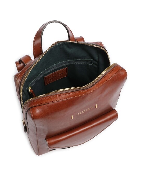 FRIDA Lederrucksack mit Tasche BRAUN - Damentaschen