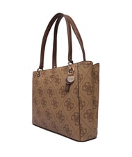 GUESS NOELLE 2 4G-Logo-Print-Schultertasche Latte-Logo / braun - Damentaschen - 2