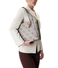 GUESS NOELLE 2 4G-Logo-Print-Schultertasche Logo in dunklem Taupe - Damentaschen - 5