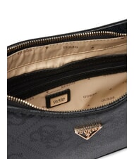 GUESS NOELLE 2 Schultertasche mit 4G-Logoprint Kohle - Damentaschen - 4