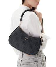 GUESS NOELLE 2 Schultertasche mit 4G-Logoprint Kohle - Damentaschen - 5