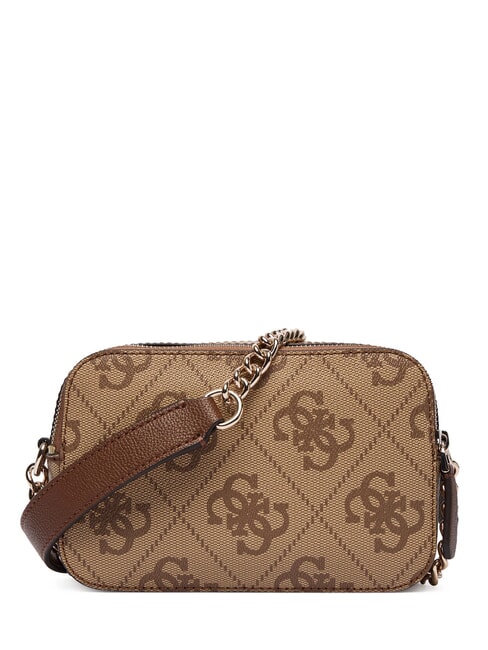 NOELLE 2 Mini-Schultertasche f&uuml;r Kameras Latte-Logo / braun - Damentaschen