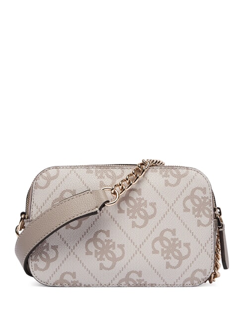 NOELLE 2 Mini-Schultertasche f&uuml;r Kameras Logo in dunklem Taupe - Damentaschen