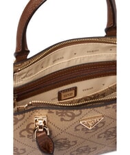 GUESS NOELLE 2 Handtasche mit Schulterriemen Latte-Logo / braun - Damentaschen - 4