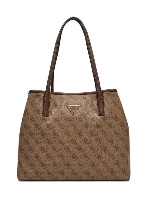 VICTTORIA 2 Schultertasche mit Clutch Latte-Logo / braun - Damentaschen
