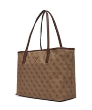 GUESS VICTTORIA 2 Schultertasche mit Clutch Latte-Logo / braun - Damentaschen - 3