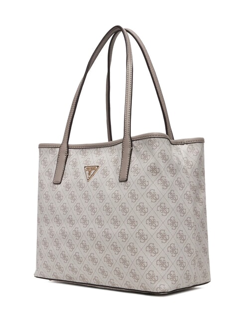 VICTTORIA 2 Schultertasche mit Clutch Logo in dunklem Taupe - Damentaschen