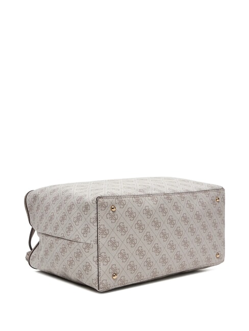 VICTTORIA 2 Schultertasche mit Clutch Logo in dunklem Taupe - Damentaschen