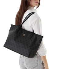 GUESS VICTTORIA 2 Schultertasche mit Clutch Kohle - Damentaschen - 7