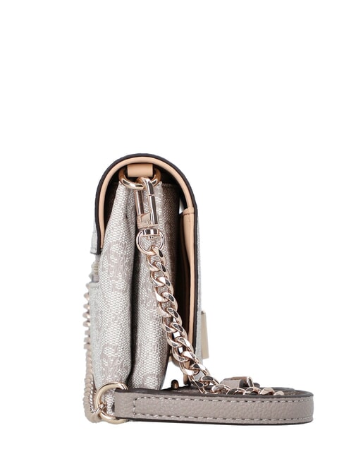 NOELLE 2 Mini-Schultertasche Logo in dunklem Taupe - Damentaschen