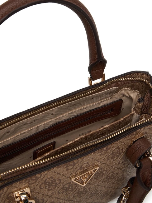 NOELLE 2 Handtasche mit Schulterriemen Latte-Logo / braun - Damentaschen