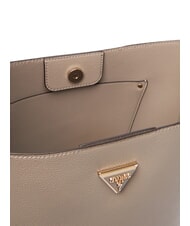 GUESS MERIDIAN 2 Beuteltasche mit Beutel dunkles Taupe - Damentaschen - 4