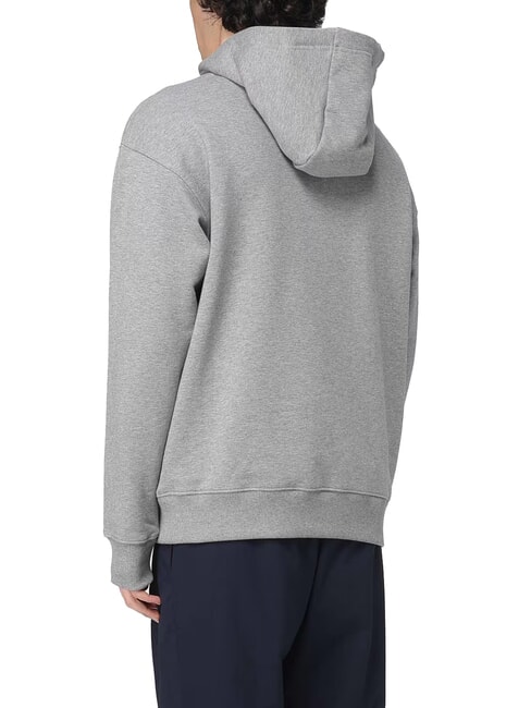 TH Kapuzenpullover mit Wappen mittelgrau meliert - Sweatshirts Herren