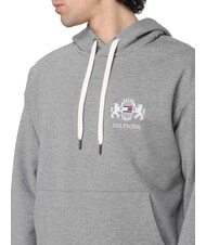 TOMMY HILFIGER TH Kapuzenpullover mit Wappen mittelgrau meliert - Sweatshirts Herren - 3