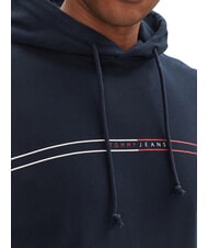 TOMMY HILFIGER TH JEANS Sweatshirt mit Tasche und Kapuze dunkle Nachtmarine - Sweatshirts Herren - 3