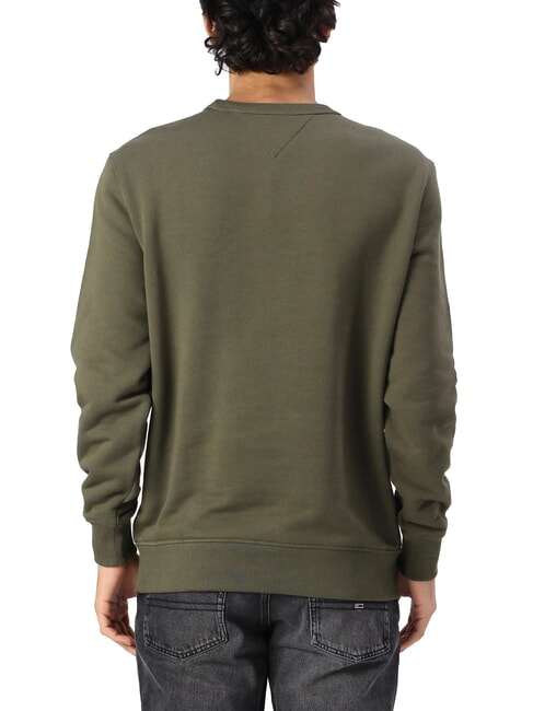 TH JEANS Baumwoll-Sweatshirt mit Rundhalsausschnitt M&uuml;digkeit gr&uuml;n - Sweatshirts Herren