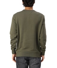 TOMMY HILFIGER TH JEANS Baumwoll-Sweatshirt mit Rundhalsausschnitt M&uuml;digkeit gr&uuml;n - Sweatshirts Herren - 2