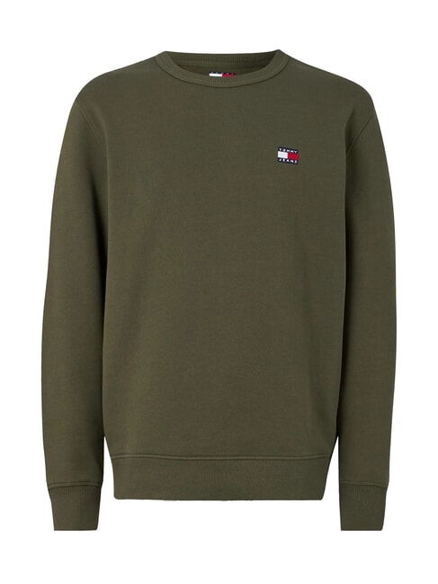 TH JEANS Baumwoll-Sweatshirt mit Rundhalsausschnitt M&uuml;digkeit gr&uuml;n - Sweatshirts Herren
