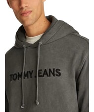 TOMMY HILFIGER TH JEANS Hoodie mit Logostickerei Schwarz - Sweatshirts Herren - 3