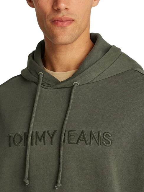 TH JEANS Hoodie mit Logostickerei M&uuml;digkeit gr&uuml;n - Sweatshirts Herren
