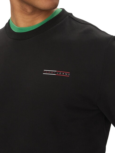 TH JEANS Baumwoll-Sweatshirt mit Rundhalsausschnitt Schwarz - Sweatshirts Herren