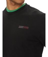 TOMMY HILFIGER TH JEANS Baumwoll-Sweatshirt mit Rundhalsausschnitt Schwarz - Sweatshirts Herren - 3