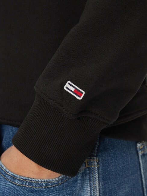 TH JEANS Baumwoll-Sweatshirt mit Rundhalsausschnitt Schwarz - Sweatshirts Herren