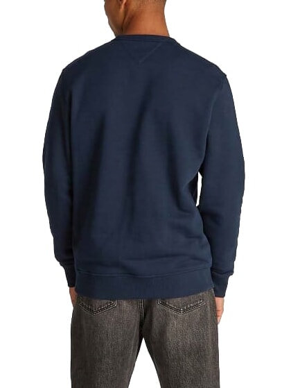 TH JEANS Baumwoll-Sweatshirt mit Rundhalsausschnitt dunkle Nachtmarine - Sweatshirts Herren