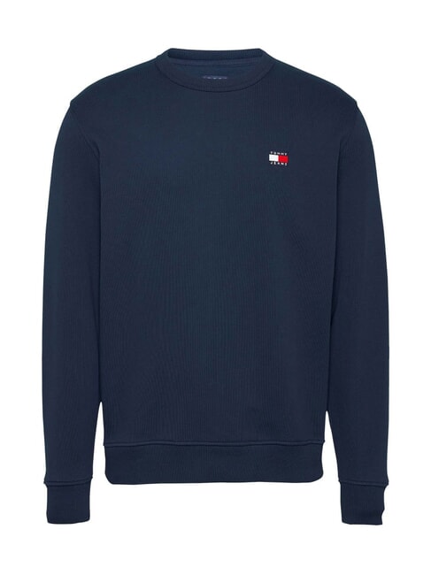 TH JEANS Baumwoll-Sweatshirt mit Rundhalsausschnitt dunkle Nachtmarine - Sweatshirts Herren