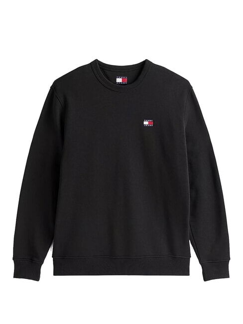 TH JEANS Baumwoll-Sweatshirt mit Rundhalsausschnitt Schwarz - Sweatshirts Herren