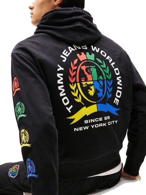 TH JEANS Baumwoll-Sweatshirt mit Aufdruck Schwarz - Sweatshirts Herren