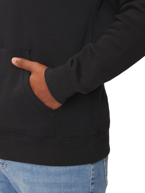 TH JEANS Sweatshirt mit Tasche und Kapuze Schwarz - Sweatshirts Herren