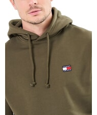 TOMMY HILFIGER TH JEANS Hoodie mit Flaggenaufn&auml;her M&uuml;digkeit gr&uuml;n - Sweatshirts Herren - 3