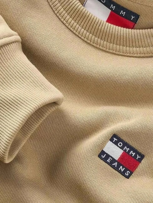 TH JEANS Baumwoll-Sweatshirt mit Rundhalsausschnitt Reliktbr&auml;une - Sweatshirts Herren